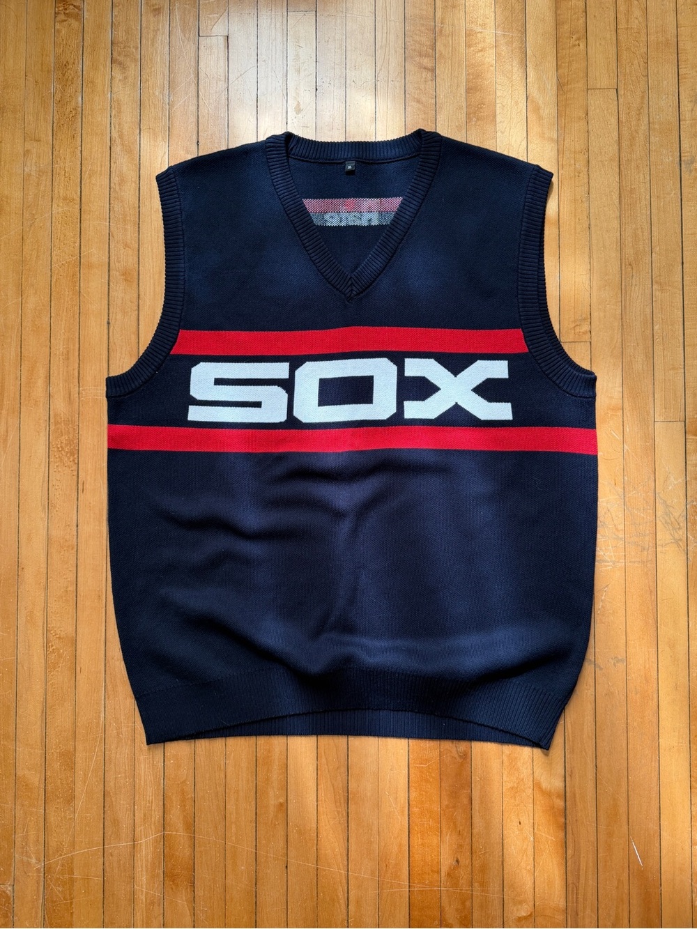 NWOT Chicago White Sox Knit Sweater Vest Navy SGA MLB Baseball Ditka Sz. XL